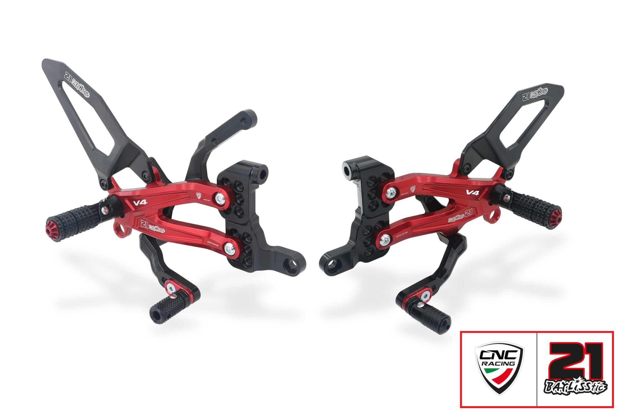 CNC Racing TROY BAYLISS LIMITED EDITION RPS Adjustable Rearset for the Ducati Streetfighter V4 (20-24) CNC Racing TROY BAYLISS LIMITED EDITION RPS Adjustable Rearset for the Ducati Streetfighter V4 (20-24)